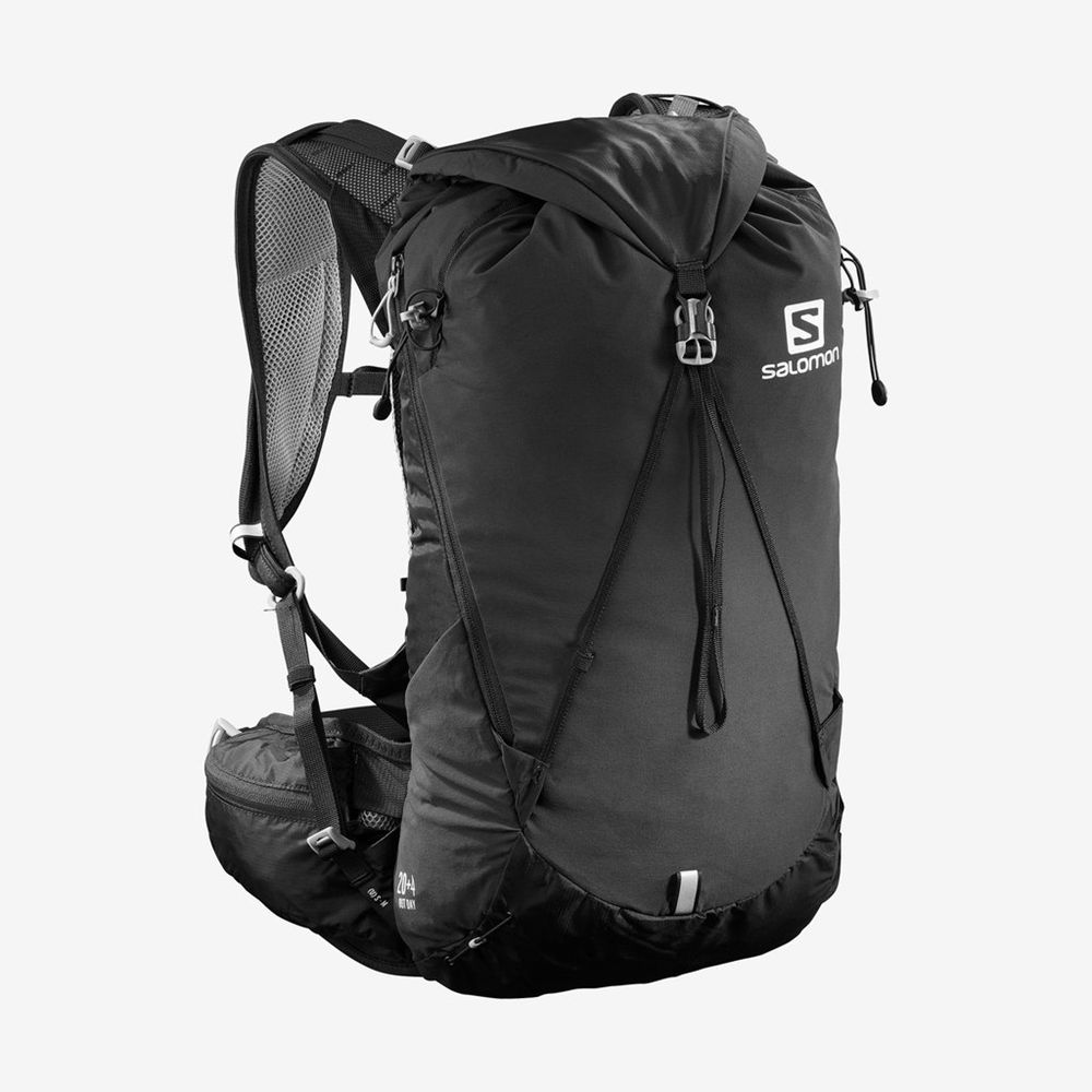 Salomon Singapore Mens Backpacks - OUT DAY 20+4 Black | 14308-LGMW